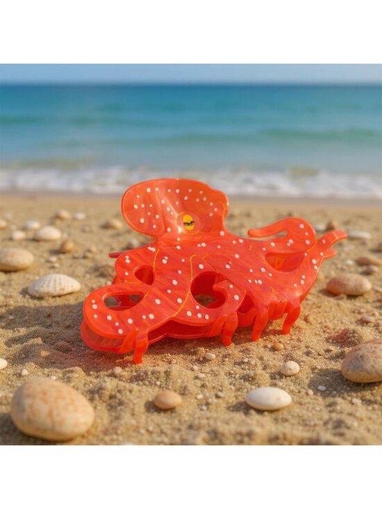 Unique Ocean Animal Octopus Claw Clips for Women - Funky Acetate Hair